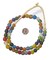 The Bead Chest African Recycled Glass Beads, 11mm - Full Strand Eco-Friendly Fair Trade Sea Glass Beads from Ghana Handmade Ethnic Round Spherical Tribal Boho Krobo Spacer Beads